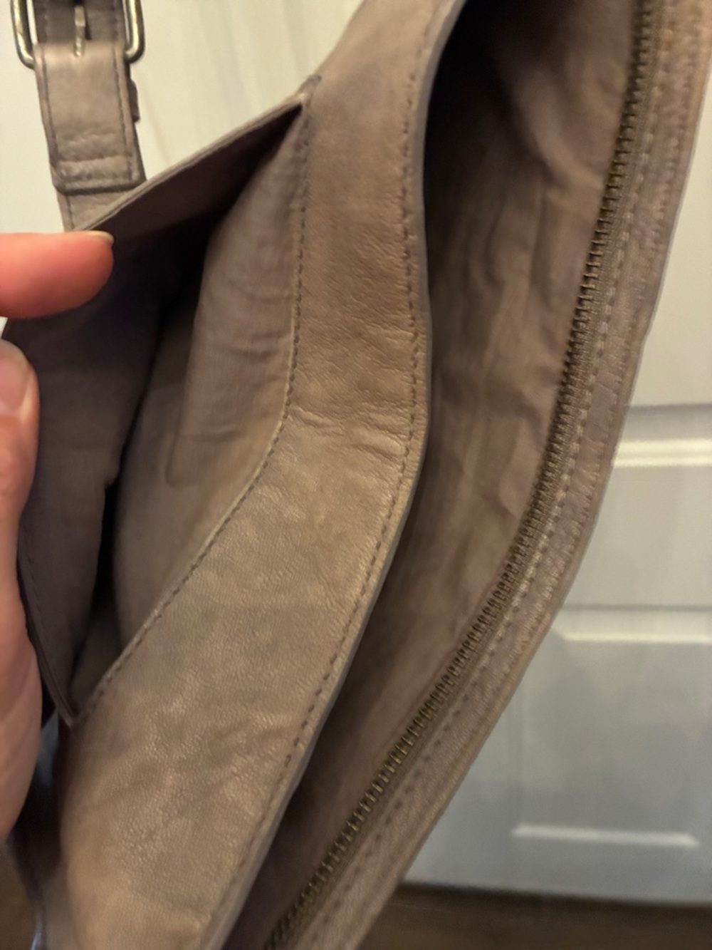 Free People Goat Leather Crossbody Sling Bag - Picture 4 of 12